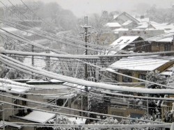 自宅からの雪景色